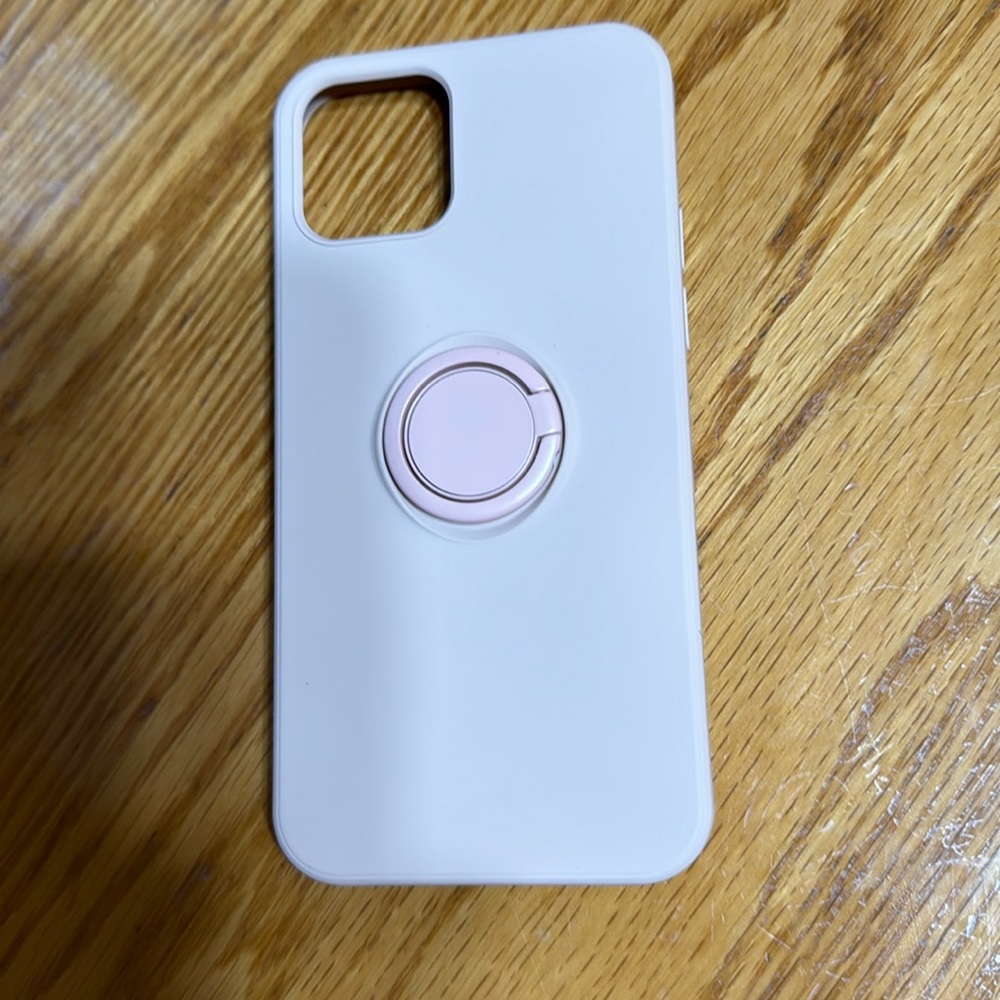 New iPhone 12 case with ring light pink